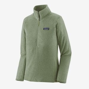 Patagonia Women's R1 Air Zip-Neck (Salvia Green, Large)